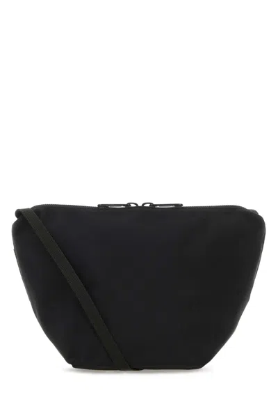 Herve Chapelier Black Canvas Crossbody Bag