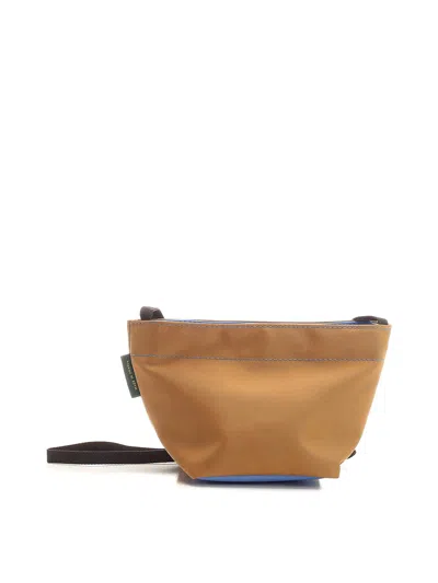 Herve Chapelier Small Cross Body Bag In Sand