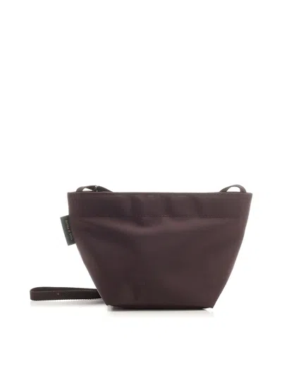 Herve Chapelier Small Cross Body Bag In Brown