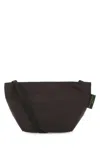 Herve Chapelier Brown Canvas Crossbody Bag In Brown