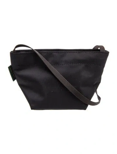 Pre-owned Herve Chapelier Canvas Crossbody Bag In Black