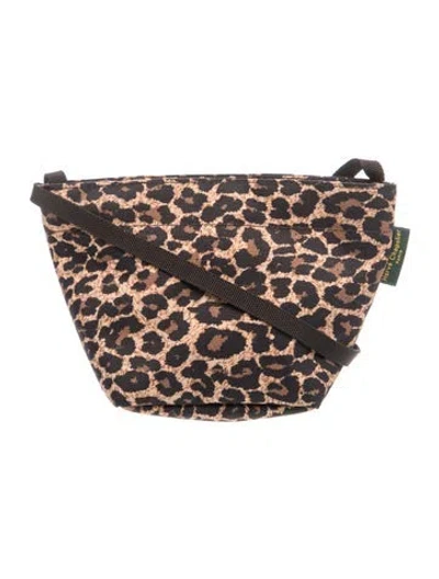 Pre-owned Herve Chapelier Canvas Crossbody Bag In Brown