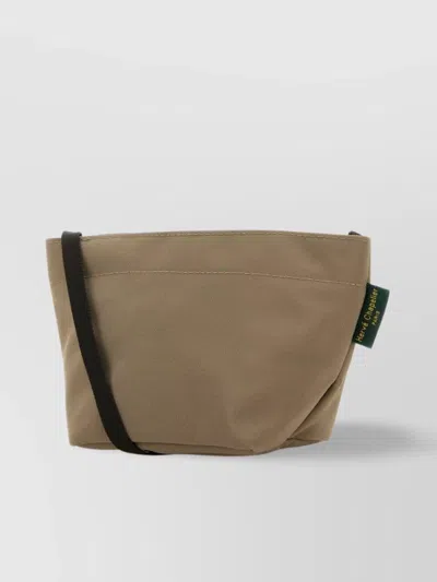 Herve Chapelier Canvas Crossbody Bag Logo Tag