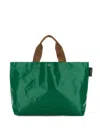 Herve Chapelier Canvas Tote Bag In Green