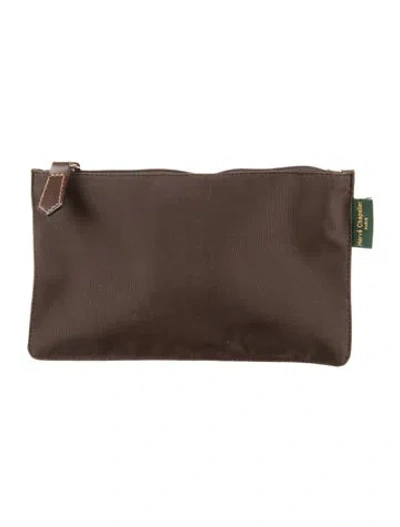 Pre-owned Herve Chapelier Cosmetic Bag In Brown