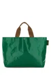 Herve Chapelier Grass Green Canvas 2012pp Shopping Bag In Green