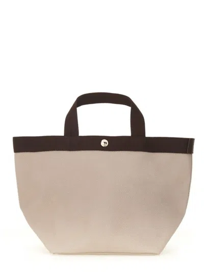 Herve Chapelier Hervé Chapelier Medium Shopping Bag In Beige