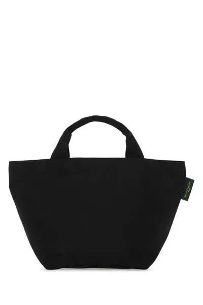 Herve Chapelier Tote Bag Canvas Two Handles In Black