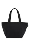 Herve Chapelier Large Two Tone Tote Bag In Black