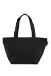 Herve Chapelier Large Two Tone Tote Bag In Noir Noir (black)