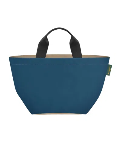Herve Chapelier Dark Blue Canvas 1028n Shopping Bag