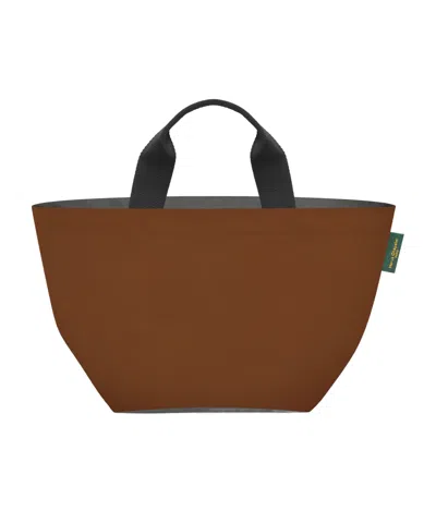 Herve Chapelier Logo Logo Handbag In Brown