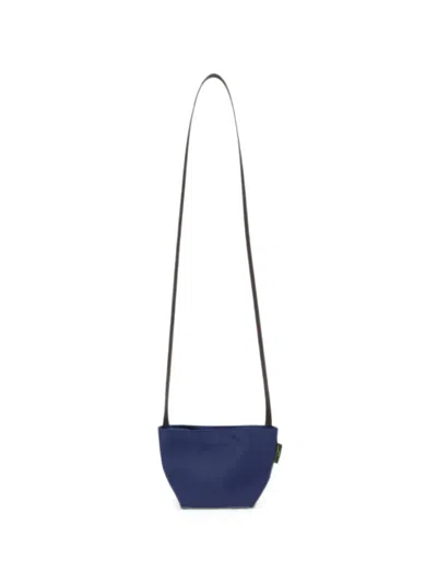 Herve Chapelier Mini Square Tote Bag Adjustable Strap In Blue