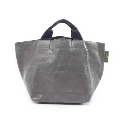 Herve Chapelier Marche Bag Handbag Tote Bag Polyethylene Navy In Grey