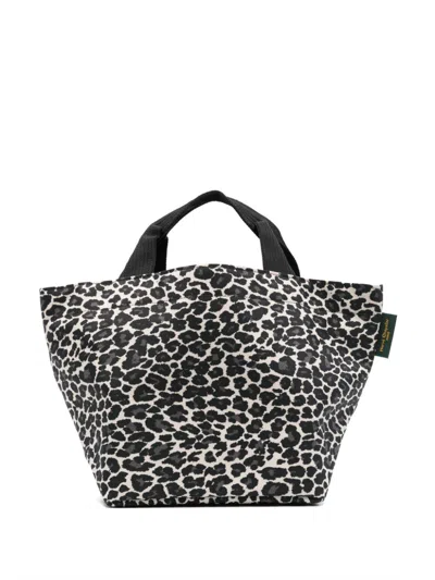 Herve Chapelier Medium Leopard-print Tote Bag In Neutrals