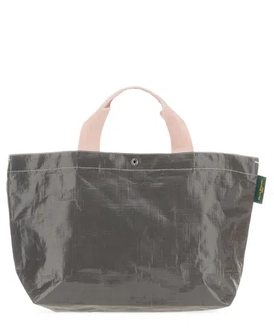 Herve Chapelier Medium Tote Bag In Grey