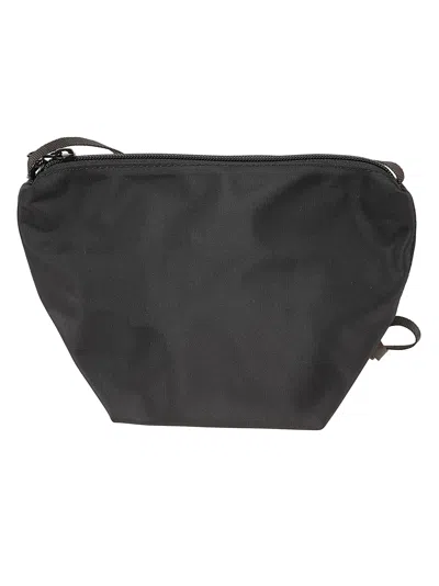 Herve Chapelier Black Canvas Crossbody Bag