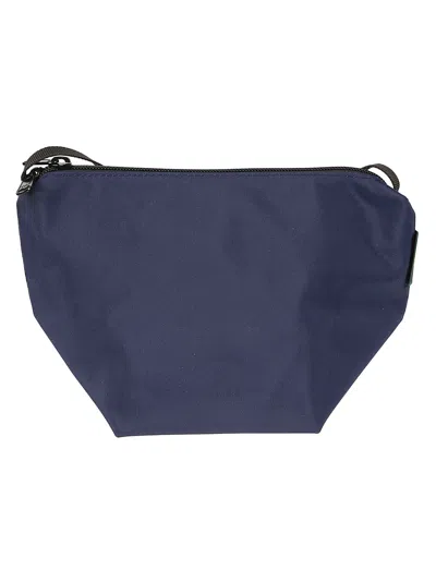 Herve Chapelier Min Zip Shoulder Bag In Blue