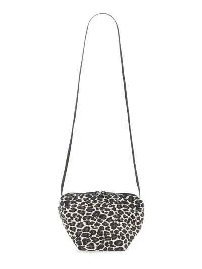 Herve Chapelier Hervé Chapelier Mini Bag With Animal Pattern In White