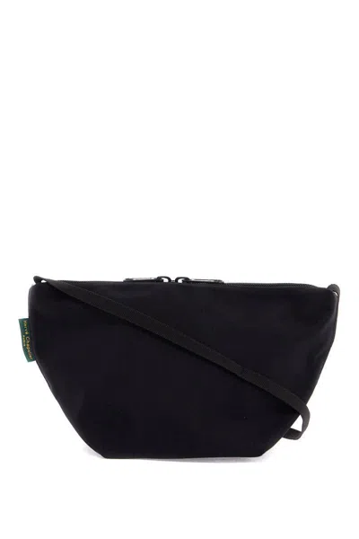 Herve Chapelier Mini Shoulder Bag With Strap In Black