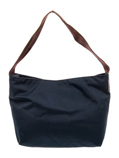 Pre-owned Herve Chapelier Nylon Shoulder Bag In Blue