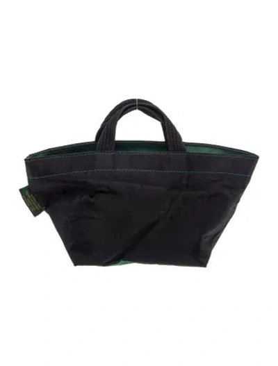 Pre-owned Herve Chapelier Nylon Top Handle Bag In Green