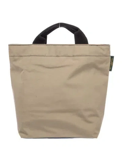 Pre-owned Herve Chapelier Nylon Top Handle Bag In Neutral