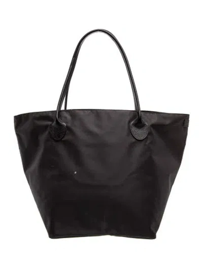 Pre-owned Herve Chapelier Nylon Tote In Black