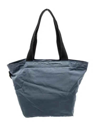 Pre-owned Herve Chapelier Nylon Tote In Blue