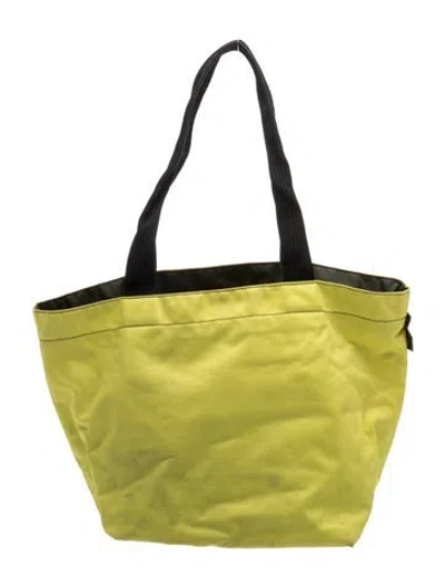 Pre-owned Herve Chapelier Nylon Tote In Green