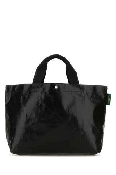 Herve Chapelier Herve' Chapelier Shopper Small, Rectangular Base In Black