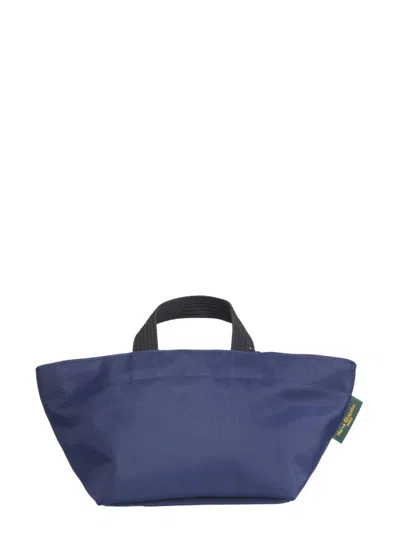 Herve Chapelier Small Shopping Bag In Blue