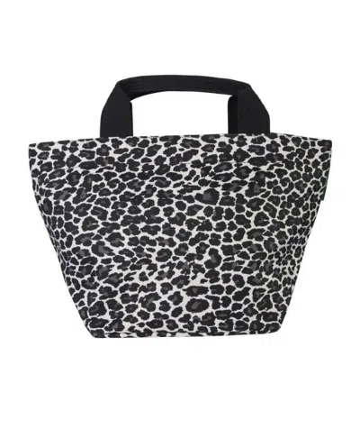 Herve Chapelier Spotted Handbag In Black