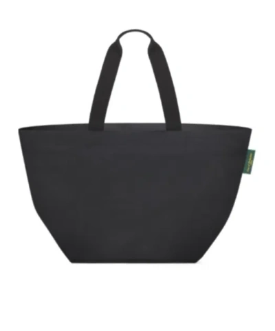 Herve Chapelier Square Bottom Shopping Bag In Black