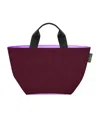 Herve Chapelier Square Bottom Tote Bag In Red