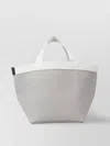 Herve Chapelier Textured Surface Top Handles Tote Bags