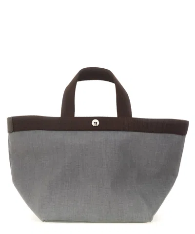 Herve Chapelier Tote Bag In Grey