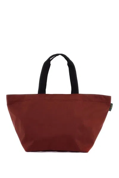 Herve Chapelier Two Tone Xl Tote Bag In Red