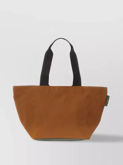 Herve Chapelier Two-tone Contrast Handles Shopping Tote