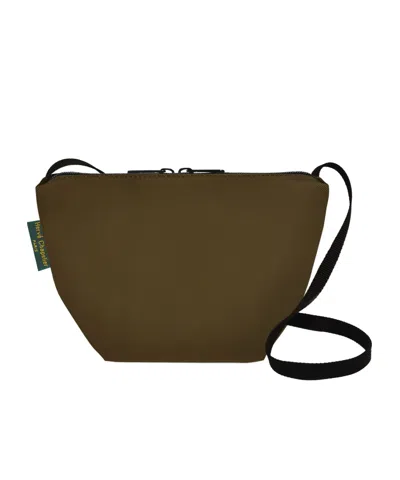 Herve Chapelier Zip-open Shoulder Bag In Brown
