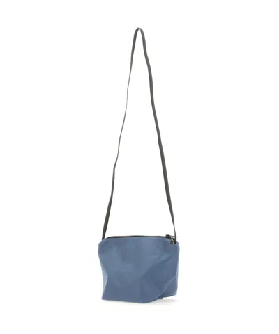 Herve Chapelier Zippered Shoulder Bag In Blue