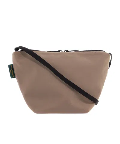 Herve Chapelier Mini Shoulder Bag With Strap In Brown