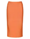 Herve L Leroux Midi Pencil Skirt