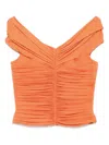 Herve L Leroux Ruched Off Shoulder Multiway Top