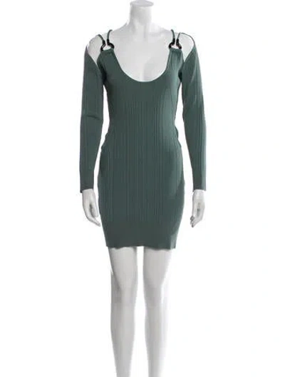 Pre-owned Herve Leger 2023 Mini Dress In Green
