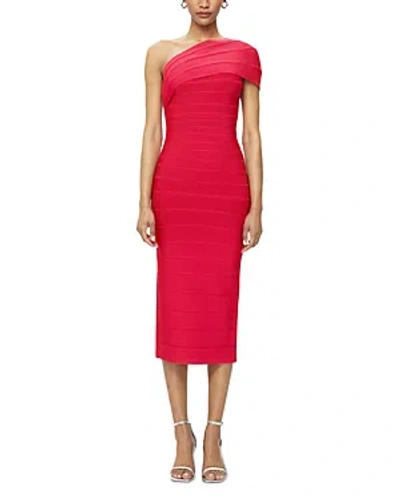 Herve Leger Abigail Dress In Red