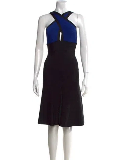 Pre-owned Herve Leger Addison Knee-length Dress In Multi