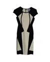 Herve Leger Akira Cap Sleeve Dress Dress In Black Rayon In Black