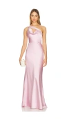 Herve Leger Asymmetrical Gown In 浅灰