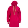 Herve Leger Bandage Hooded Mini Sweater Dress In Pink Polyester In Pink